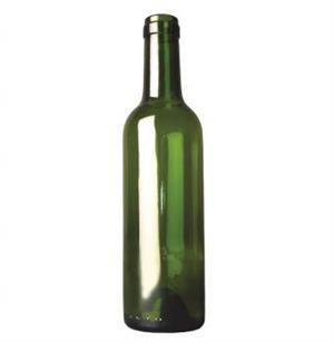 Rødvinsflaske, grøn. 0,375 l
